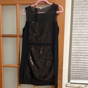 RACHEL Rachel Roy Black Sequin Mini Dress